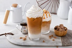 Discover the Caramel Ribbon Crunch Frappuccino, a sweet and crunchy Starbucks favorite with caramel, whipped cream, and a satisfying crunch.